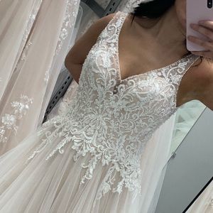 Wedding Dress Beachy Beaded Ivory Champagne